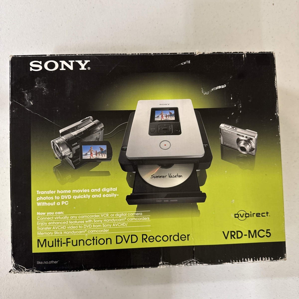 Sony DVDirect VRD-MC5 DVD Recorder (2.5 inch) - Black for