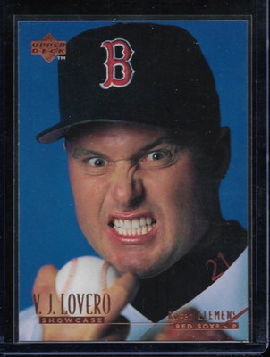 1996 Upper Deck V.J. Lovero Roger Clemens Insert #VJ13 Boston Red Sox