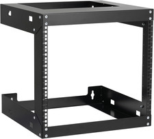 9U Wall Mount Rack Open Frame 19 Inch Server Equipment 2 Post Network Cabinet 18