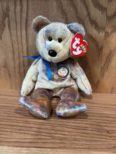 TY Beanie Babies-Personal Collector- Clubby III Bear W/O Tag Protector