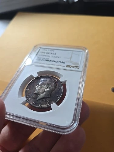 1964-D 50C Kennedy Half Dollar NGC UNC DETAILS ARTIFICIAL TONER
