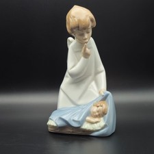 Vintage Lladro "Angel with Baby" Porcelain Figurine Retired #4635