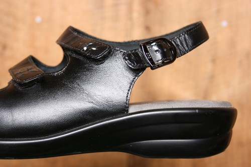 SAS 'Quatro' Black Leather Slingback Sandals Sz. 8.5 N - Picture 7 of 10