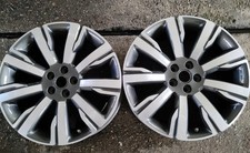 1x Alufelge 19 Zoll 8.0" 5x108 45ET Glanz Silber Land Rover Rim Wheel