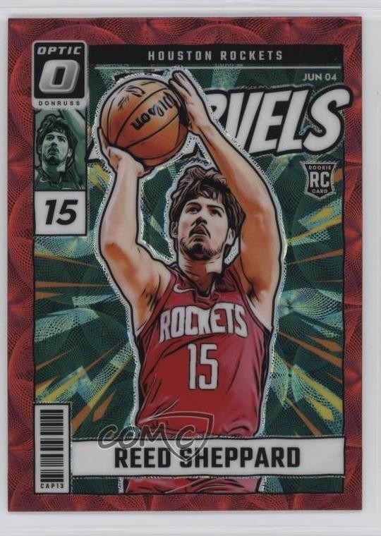 2024 Panini Donruss Optic Net Marvels International Red Prizm Reed Sheppard 01nw