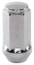 JEGS 65212 Lug Nuts 7/16" R.H. x 1.75" L Closed End Bulge Acorn Chrome