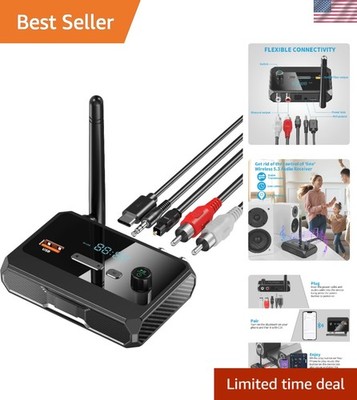 Low Latency Bluetooth Audio Adapter for Seamless Streaming to Any Stereo System