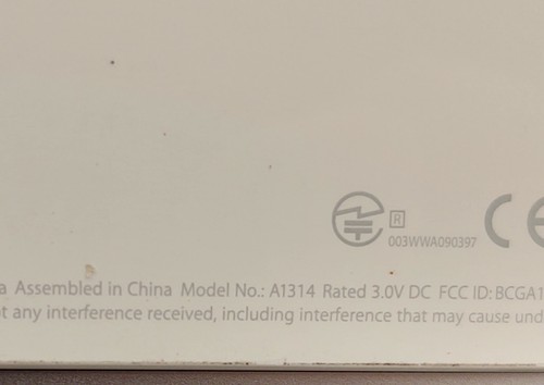 5x Apple A1314 Wireless Keyboard with Bluetooth for iMac / Mac / iPad - TESTED - Afbeelding 8 van 9