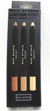 NEW MAX STUDIO Contour/Make Up Sticks Set of 3 - Contour-Bronzer-Highlighter