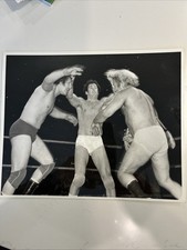 Nick Bockwinkel & Billy Robinson Head butted By Greg Gagne AWA Wrestling 8x10 
