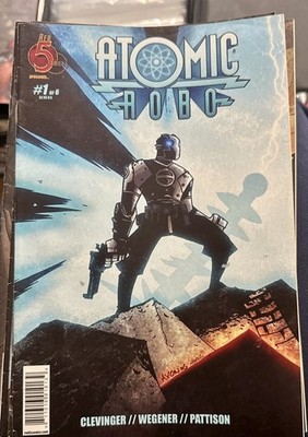 Atomic Robo #1 (3rd Print) #2 3 4 5 6 + FCBD COMPLETE SET (RED 5, 2007)