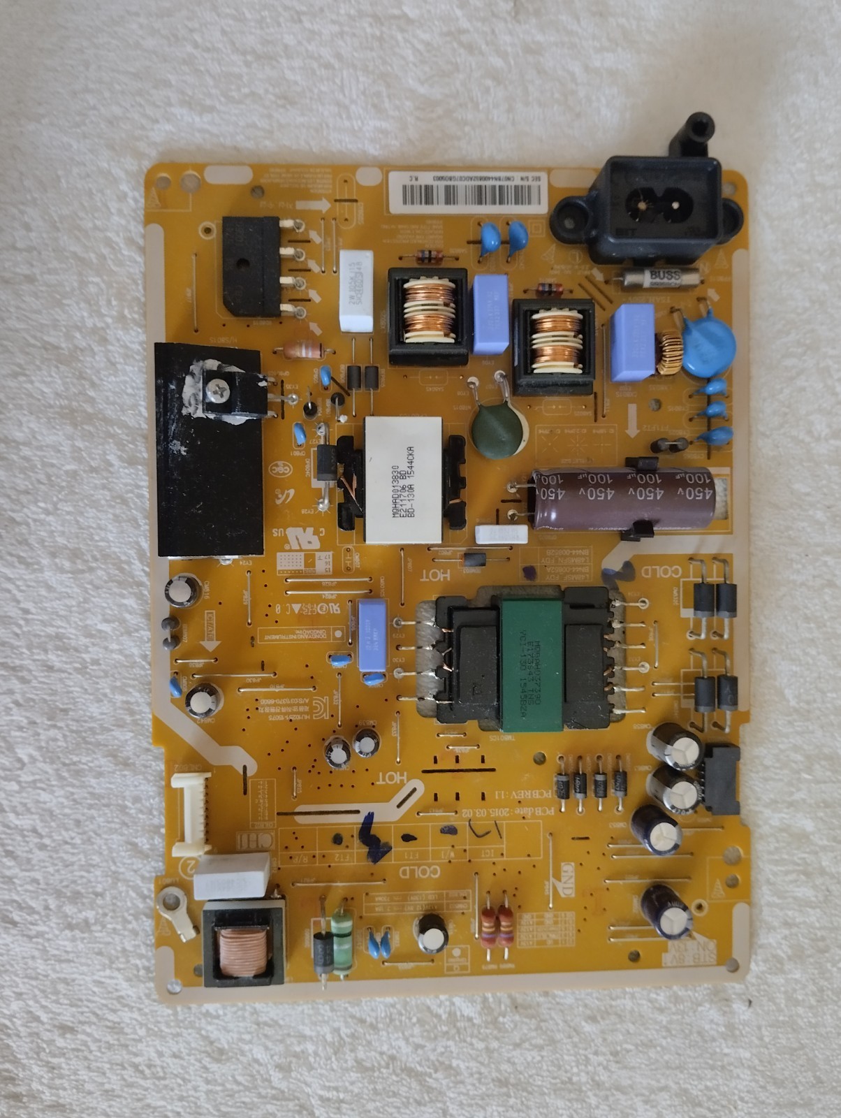 Samsung Modello TV: Scheda di Alimentazione UN43J5200AF (CN07BN4400852ADC07GCB30
