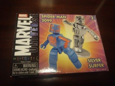 Marvel Universe Minimates  Spider-man 2099 Silver Surfer 2 Pack 2004 New