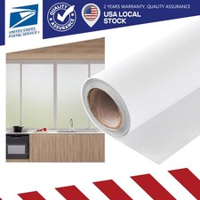 1 Roll Frosted Window Privacy Film Tint Non Adhesive Static Cling Glass Stickers