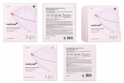 Medicube PDRN Pink Collagen Gel Mask 4EA Korean Skin Care Anti-Aging Hydrating