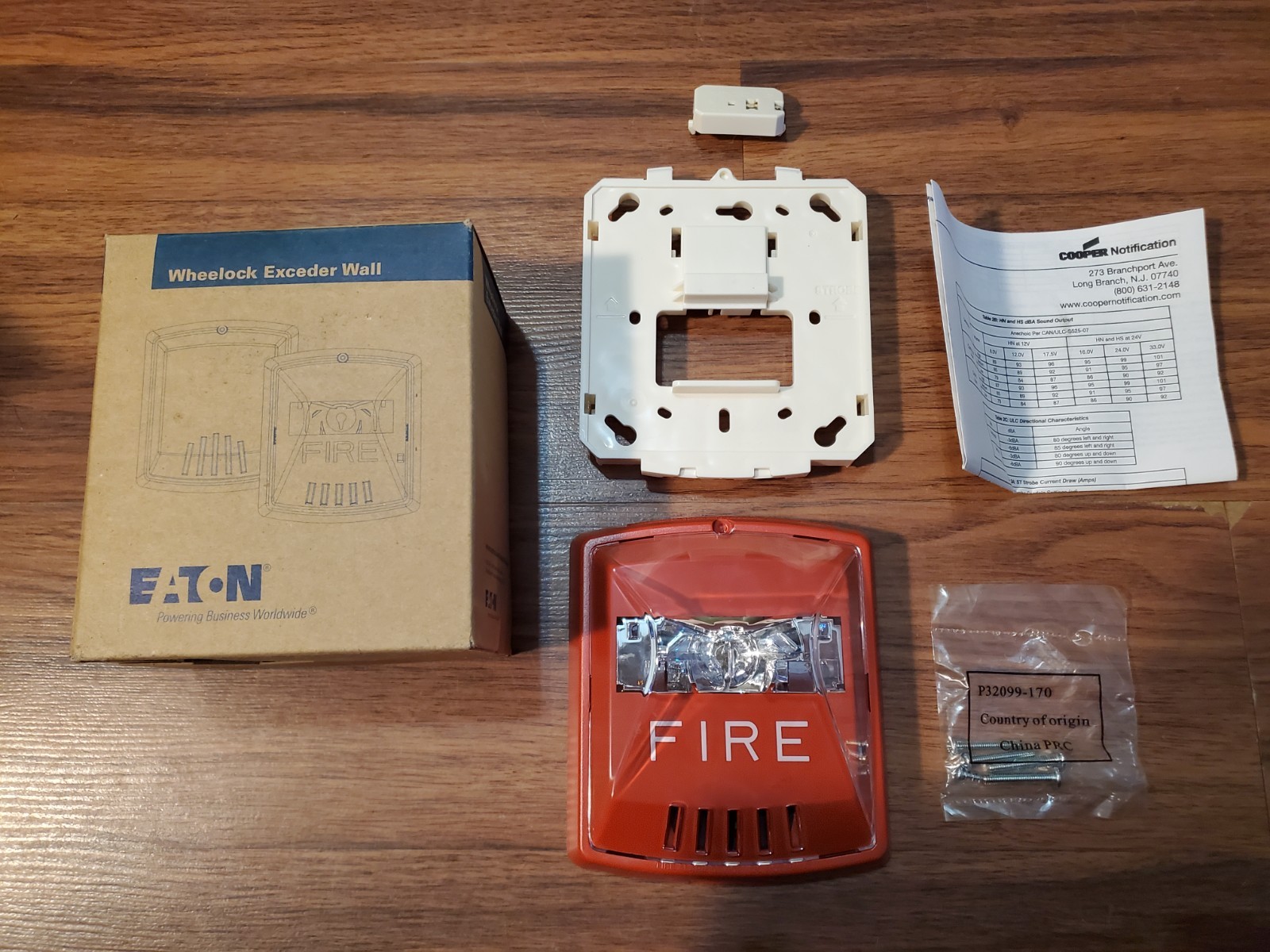 Eaton HSR Wheelock Exceder Horn Strobe Wall Mount Red 127249 Rev W