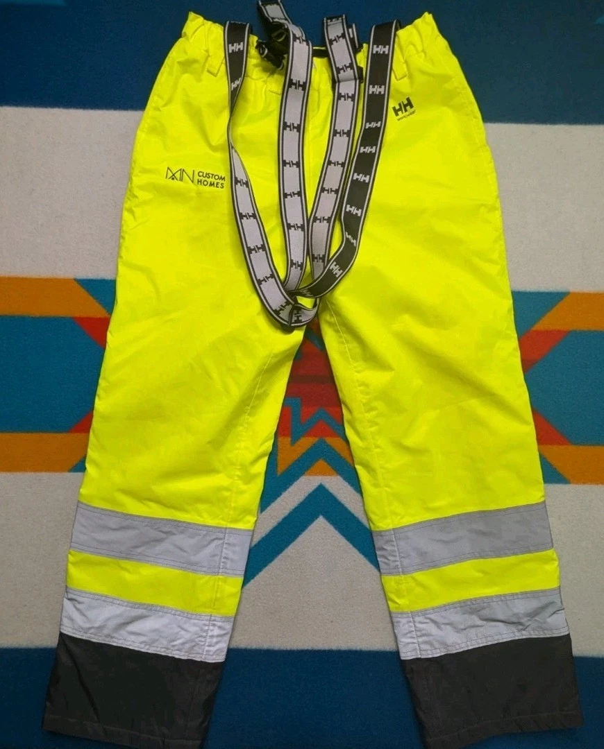 Helly Hansen Workwear Pants + Suspenders Insulated High Visibility Hi-Vis Medium