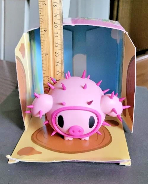 Figura de arte urbano de vinilo cerdo rosa porcino Tokidoki Cactus Friends Foto 2 de 4