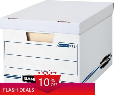 6-Pack Basic Duty File Storage Boxes with Lids, Letter/Legal,  (0071303)