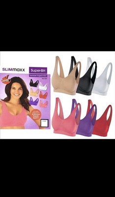 6er PACK Slimmaxx Damen BH Super-BH in 6 versch. Farben  Nahtloser Tragekomf XL