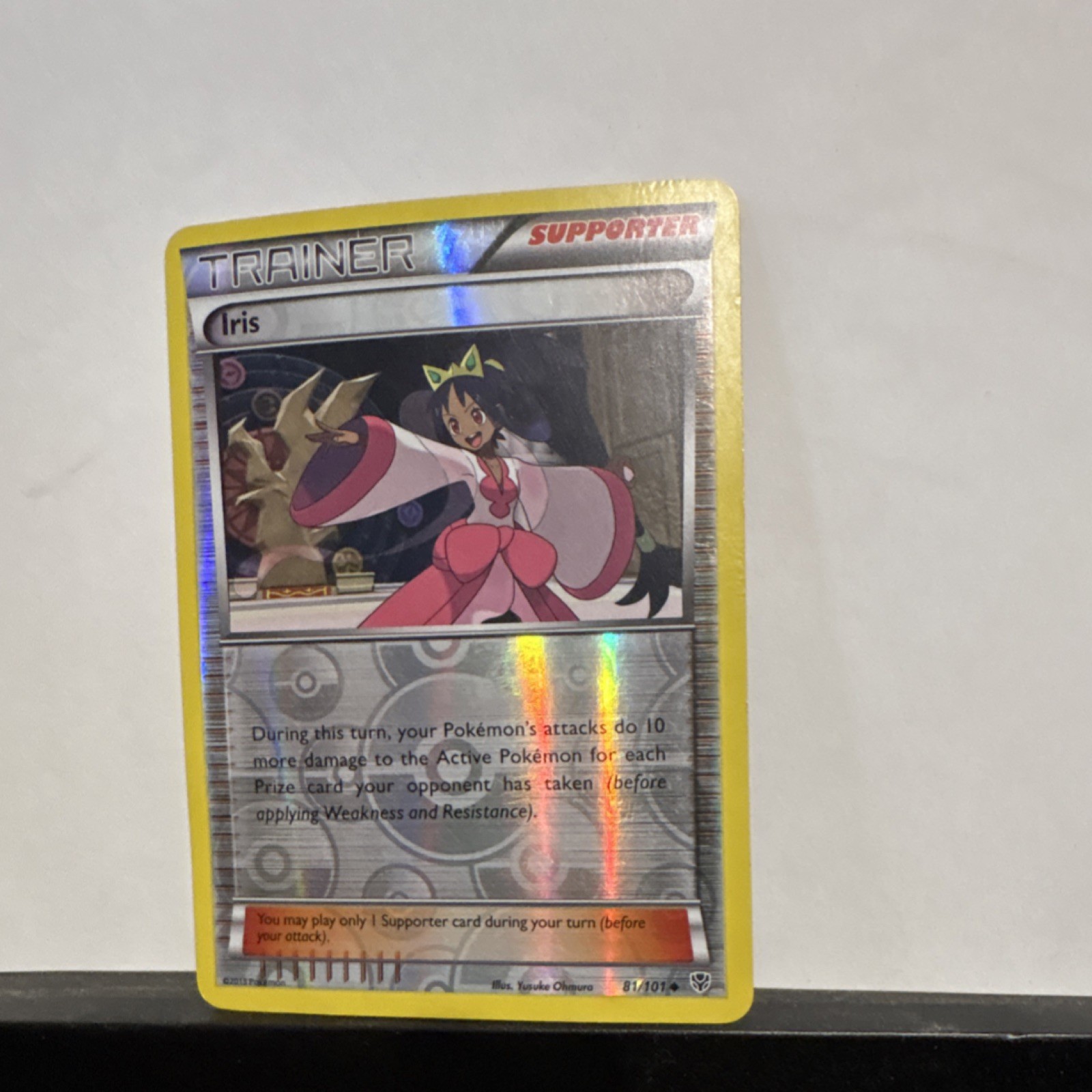 Pokémon Iris Plasma Blast Trainer Supporter Reverse Holo 81/101 English MP-HP