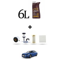 Hoffcar Wartungsset 4 Filter Und 6L ÖL FüR Audi A4 (B9, 8W) S4 TDI Hybrid 255KW