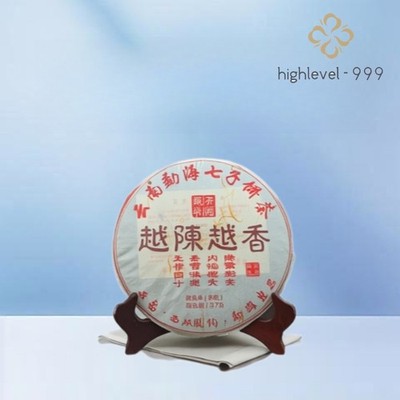 357g Ripe Puer Tea Cake Lao Banzhang Yunnan Ancient Tree Aroma Aged Tea