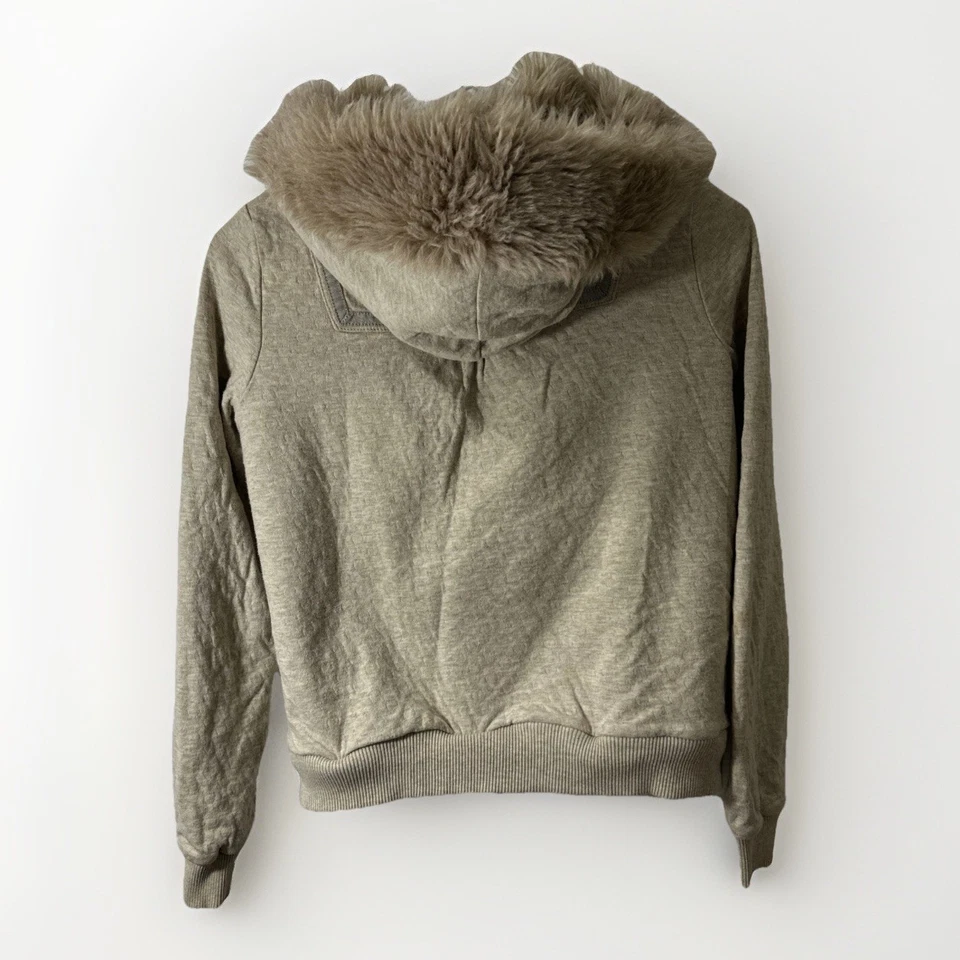 Chaqueta para mujer Marc By Marc Jacobs pequeña teñida de piel de perlas forrada con capucha cremallera completa Foto 2 de 4