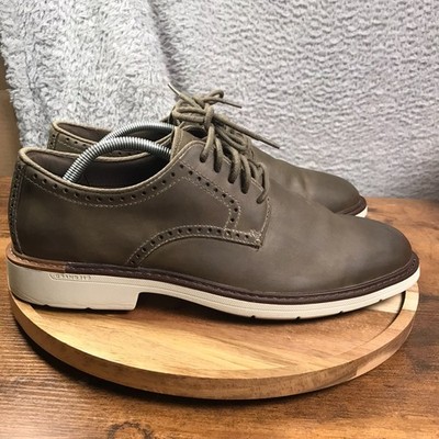 Cole Haan Go To Plain Toe Oxford Mens Stone Gray Leather