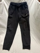 Nike Air Jordan Jumpman Joggers Youth Size Medium Black Fleece Sweatpants Boys