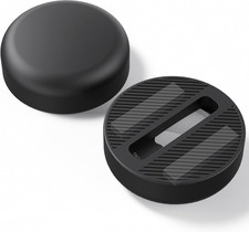 2PC Magnetic Hidden Case for Airtag with Metal Stickers, Waterproof Silicone Cov
