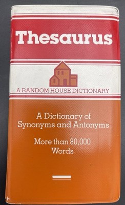 The Random House Thesaurus Personal Development Paperback Book 1984 Very Good