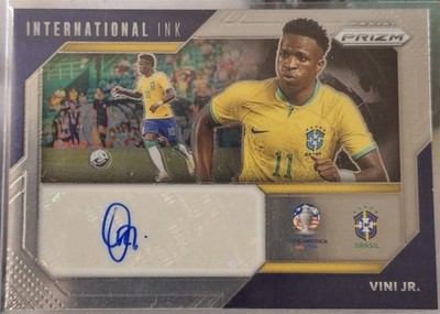 2024 Panin Prizm BRAZIL Copa America Vinicius Junior Vini Jr Auto Real Madrid