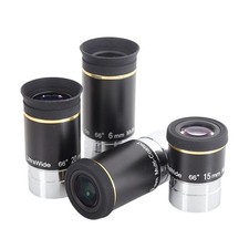 Oculaire télescope astronomique vue large 66 degrés revêtement multicouche 6