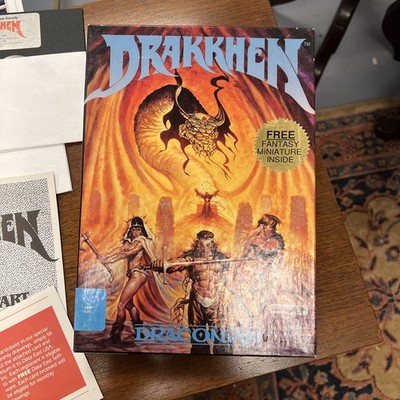 AMIGA COMMODORE COMPUTER PC GAME DRAKKHEN INFOGRAMES 1989 DRACONIAN