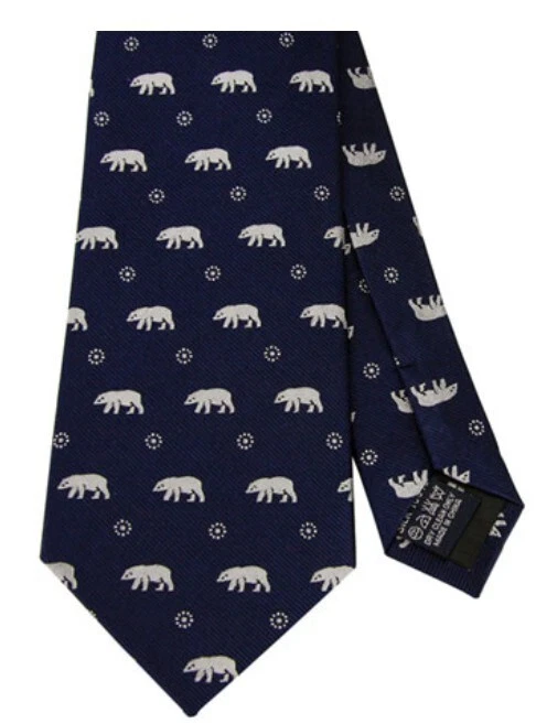 Corbata de seda Colorata Polar Bear - Diseño Premium, un regalo único de Japón Foto 4 de 4
