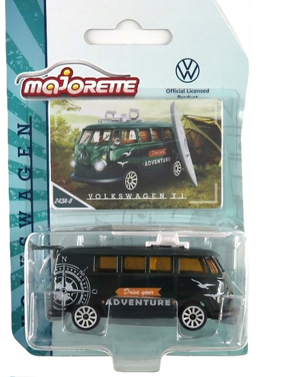Volkswagen T1 Boat Classic Germany Car Model Diecast 1:64 Scale Majorette