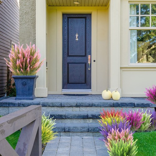 Künstliche Lavendelblüten 12 Bündel Outdoor UV beständig kein Verblassen Kunstplas... - Bild 4 von 8