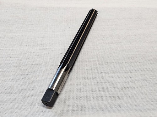 TTC T.T.C. #7 51/64" 39/64 .80 in Taper Pin Reamer Straight Shank 8 Flute HSS