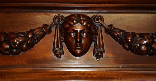 MONUMENTAL 2.4 METER TALL ANTIQUE VICTORIAN MAHOGANY GLAZED LIBRARY BOOKCASE - Picture 6 of 24