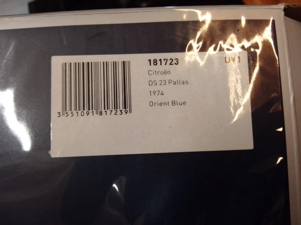 Norev Citroen DS 23 Pallas orient blue 1974 1/18 181723 - Immagine 3 di 3