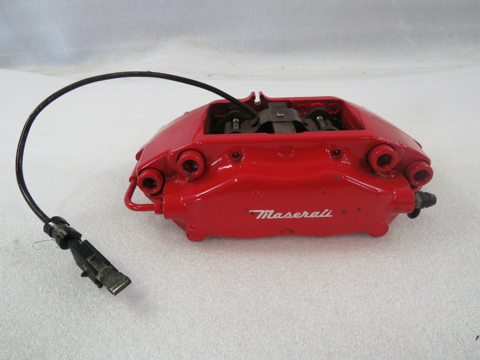 2009-2013 Maserati Quattroporte, LH, Left, Rear Brake Caliper, Red, Used