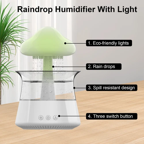 Rain Cloud Humidifier Water Drip Diffuser Aromatherapy Humidifier w/ 7 Colors US - Bild 39 von 44