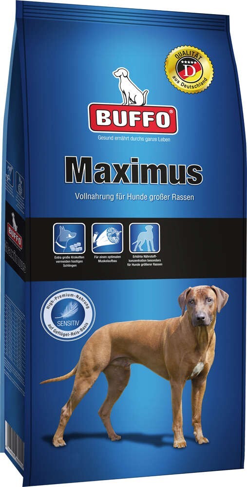 Hundefutter Buffo Maximus 15 Kg - neues Design