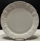 Vintage Indiana Colony Harvest Grape Large 14" Round Milk Glass Serving Platter