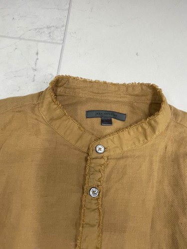 NWT $448 John Varvatos Bert Long Sleeve Shirt In Brown Size: Small - Picture 4 of 6