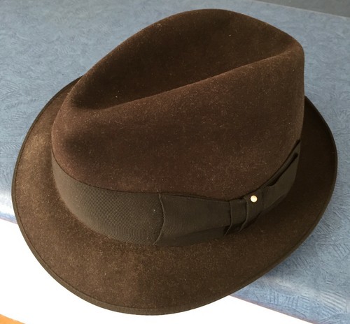 STETSON EAGLE CHOCOLATE BROWN FUR FELT 