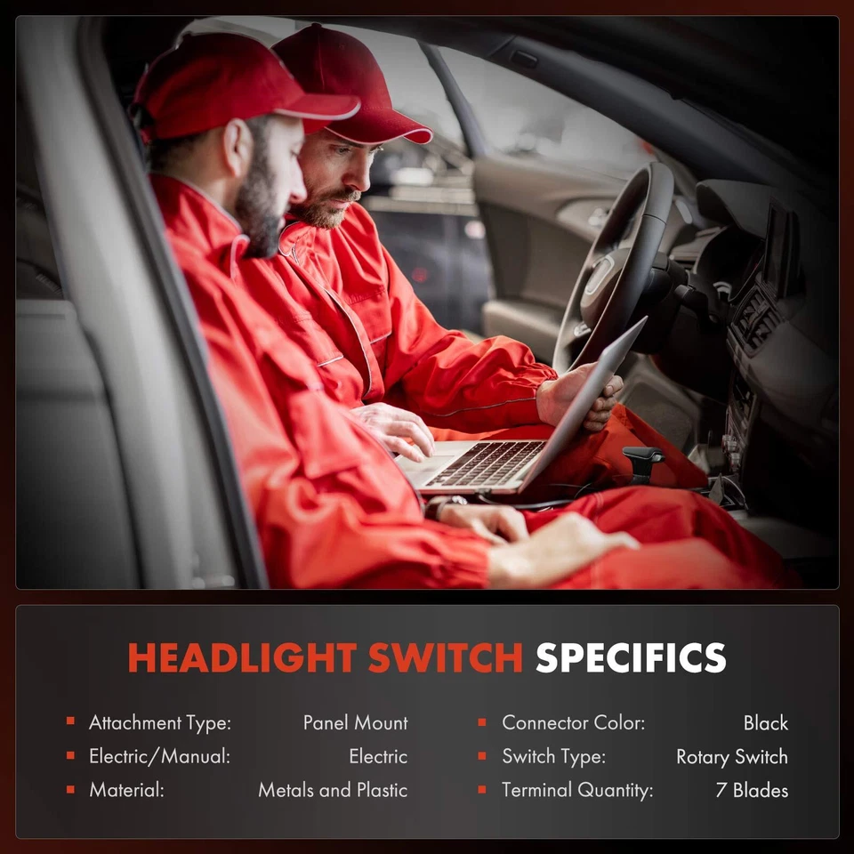 New Headlight Switch for Ford Mustang 1980-1986 Ranger 1983-1986 Mercury Cougar - Image 4 of 4