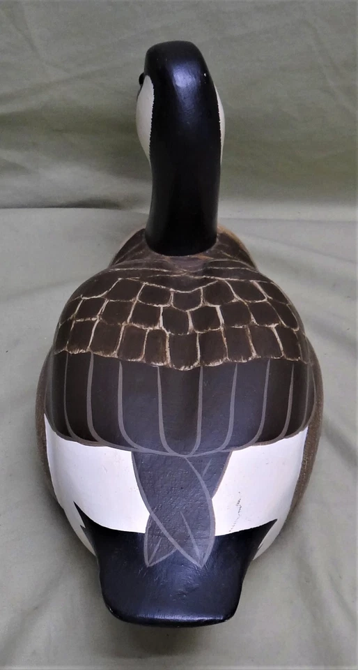 1/2 Size Canada Goose Decoy  Painted by Sarah Heikey, 1987 - Image 4 of 4