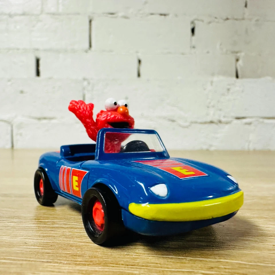 Elmo Blue Yellow Red Diecast Coupe 2008 Learning Curve Sesame Street Workshop - Image 4 of 4